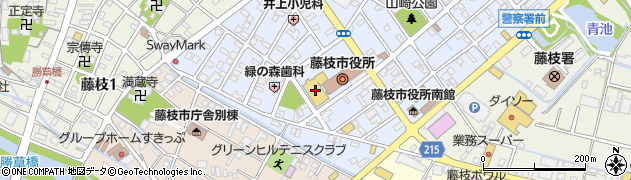 藤枝市役所教育部　生涯学習課・社会教育係周辺の地図