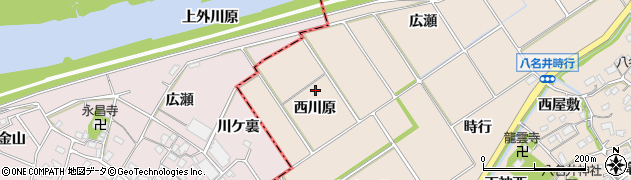 愛知県新城市八名井（西川原）周辺の地図