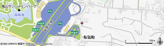 三重県亀山市布気町964周辺の地図