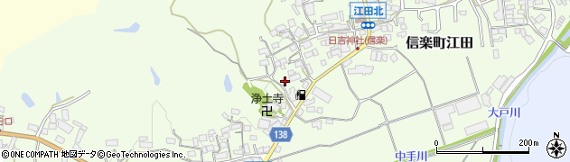 滋賀県甲賀市信楽町江田512周辺の地図