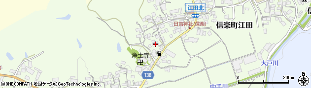 滋賀県甲賀市信楽町江田515周辺の地図