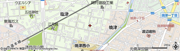 静岡県焼津市塩津151周辺の地図