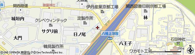 京都府八幡市上津屋尼ケ池35周辺の地図