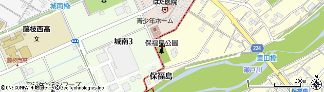 保福島公園周辺の地図