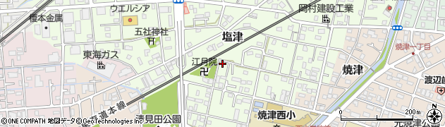 静岡県焼津市塩津128周辺の地図