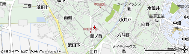 愛知県西尾市中畑町鵜ノ首11周辺の地図