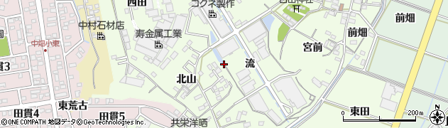 愛知県西尾市法光寺町周辺の地図