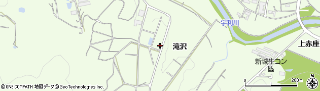 愛知県新城市一鍬田（滝沢）周辺の地図