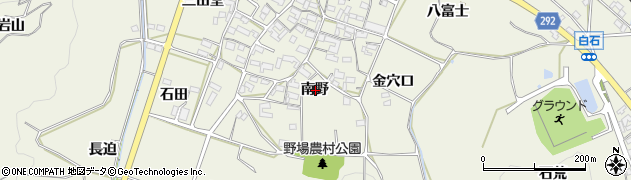 愛知県額田郡幸田町野場南野周辺の地図