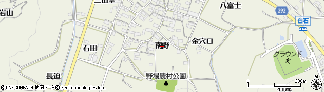愛知県幸田町（額田郡）野場（南野）周辺の地図