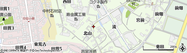 愛知県西尾市法光寺町（楽縄手）周辺の地図