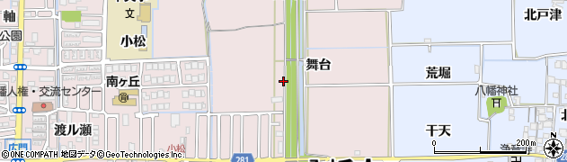 京都府八幡市八幡（舞台）周辺の地図