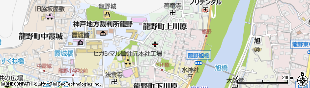 兵庫県たつの市龍野町上川原周辺の地図