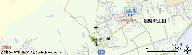 滋賀県甲賀市信楽町江田485周辺の地図