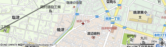 焼津一丁目周辺の地図