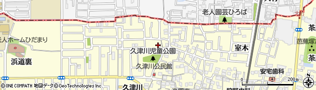 京都府城陽市平川野原周辺の地図