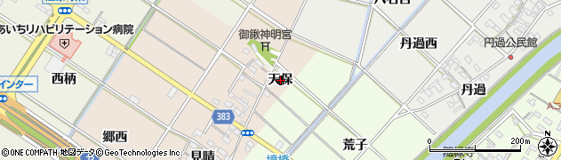 愛知県西尾市岡島町（天保）周辺の地図