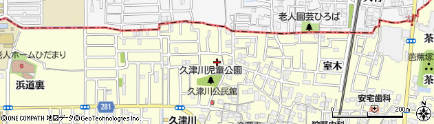 京都府城陽市平川（野原）周辺の地図