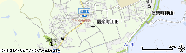滋賀県甲賀市信楽町江田716周辺の地図
