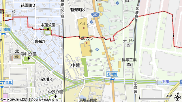 〒470-2311 愛知県知多郡武豊町石川の地図