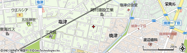 静岡県焼津市塩津148周辺の地図