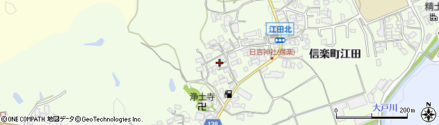 滋賀県甲賀市信楽町江田521周辺の地図