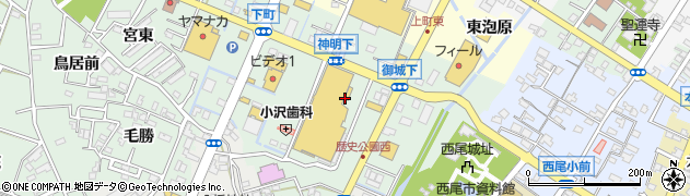 いっしんどう　西尾店周辺の地図
