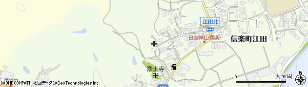 滋賀県甲賀市信楽町江田505周辺の地図