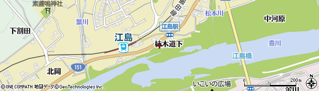 愛知県豊川市東上町柿木道下周辺の地図