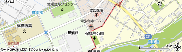 藤枝市役所　勤労青少年ホーム周辺の地図