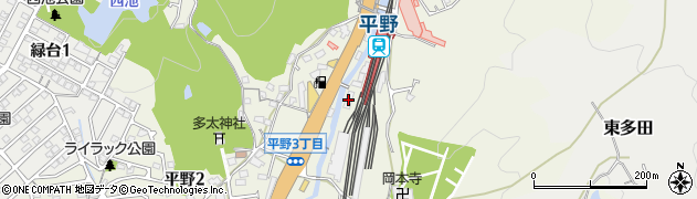 能勢電鉄本社事務所周辺の地図