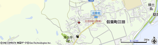 滋賀県甲賀市信楽町江田544周辺の地図