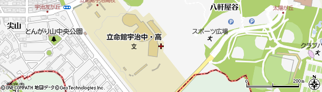 京都府宇治市広野町（八軒屋谷）周辺の地図