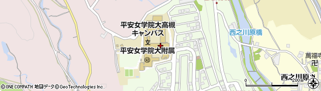 平安女学院大学高槻キャンパス　実習指導室周辺の地図