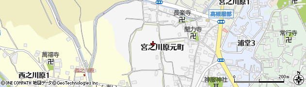 大阪府高槻市宮之川原元町周辺の地図