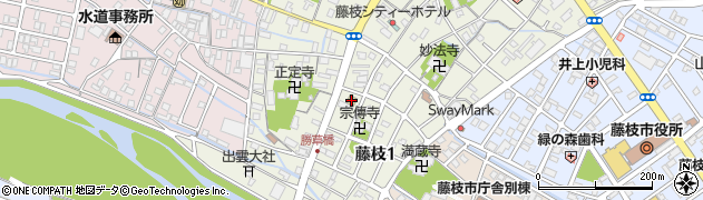 ファミリーマート藤枝１丁目店周辺の地図