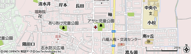 京都府八幡市八幡軸10周辺の地図