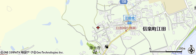 滋賀県甲賀市信楽町江田524周辺の地図