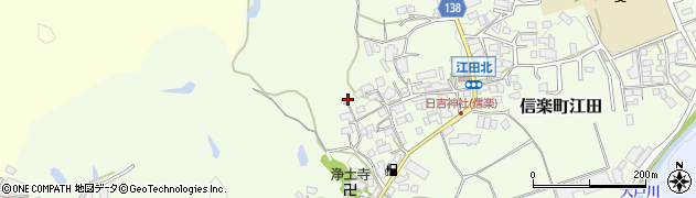 滋賀県甲賀市信楽町江田503周辺の地図