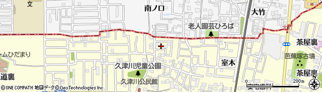 京都府城陽市平川野原34周辺の地図