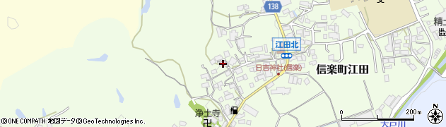 滋賀県甲賀市信楽町江田539周辺の地図