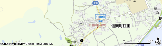 滋賀県甲賀市信楽町江田565周辺の地図