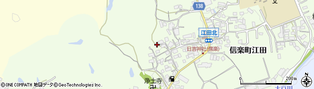 滋賀県甲賀市信楽町江田526周辺の地図