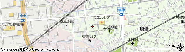 静岡県焼津市塩津53周辺の地図