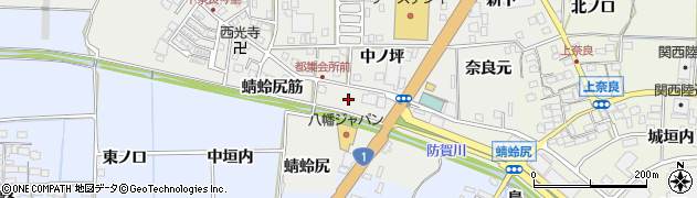 京都府八幡市下奈良（蜻蛉尻筋）周辺の地図
