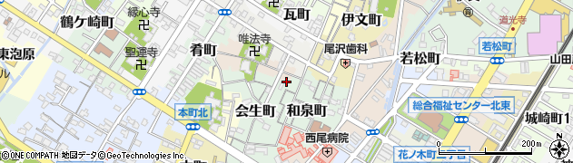 愛知県西尾市順海町39周辺の地図