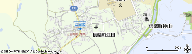 滋賀県甲賀市信楽町江田675周辺の地図