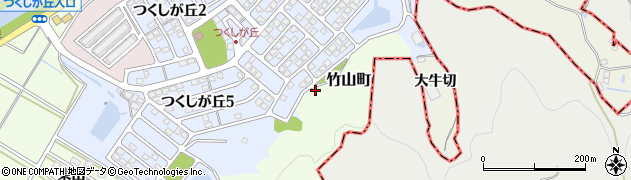 愛知県西尾市竹山町周辺の地図