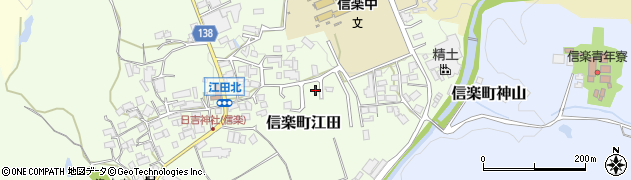 滋賀県甲賀市信楽町江田688周辺の地図