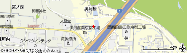 京都府八幡市上津屋尼ケ池21周辺の地図